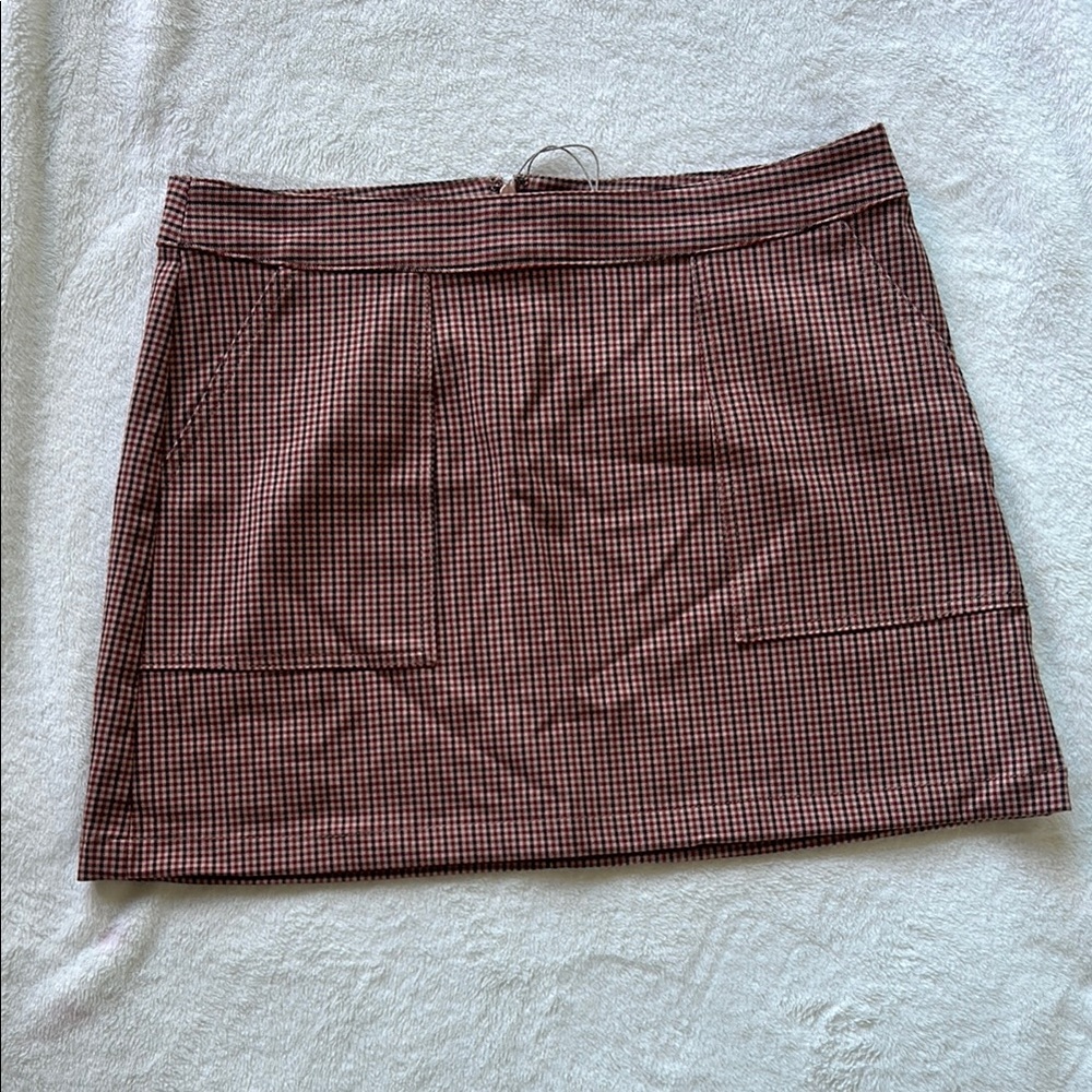 A New Day Checkered Skirt NWT